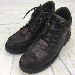 Men's ELK Woods Boots Brown Leather Size 9-9.5